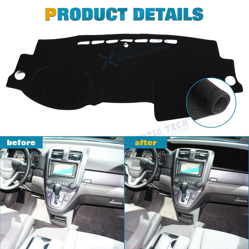 DashMat Black Dashboard Mat for Honda CR-V (2007-2026)
