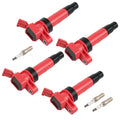 4PCS Ignition Coils & Spark Plugs for Hyundai Genesis Equus 4.6L V8 2011-2013