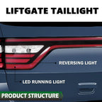 Tail Light Lamp for Dodge Durango (2014–2022) with Camera Hole