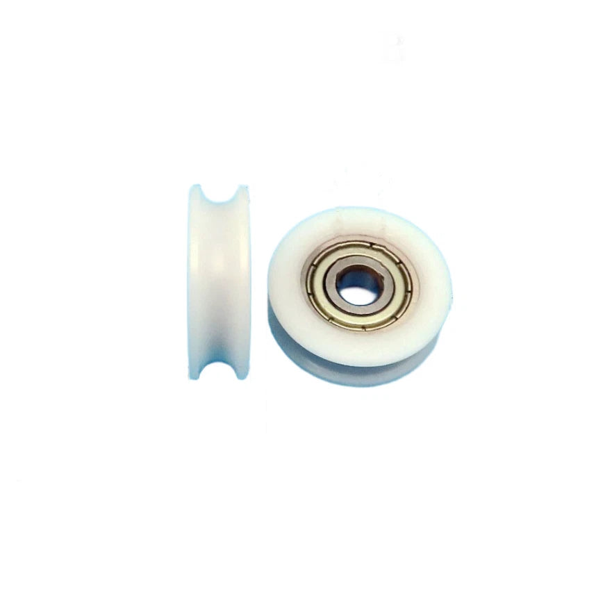 5x23x7mm BU0523 Wrapped Bearing Pulley U Grooved Guide Wheel for Door Slides