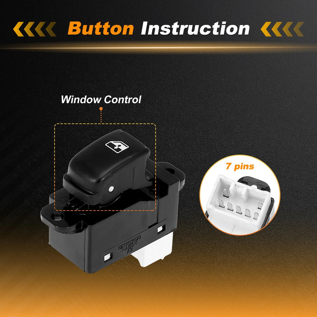 Front Passenger Side Power Window Switch 93580-3D000 for Kia Rio, Hyundai 