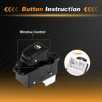 Front Passenger Side Power Window Switch 93580-3D000 for Kia Rio, Hyundai 