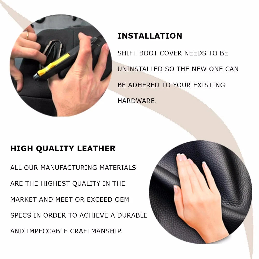 Automatic Shift Boot for Lexus GX470 (2003–2009) Dark Tan Leather Synthetic