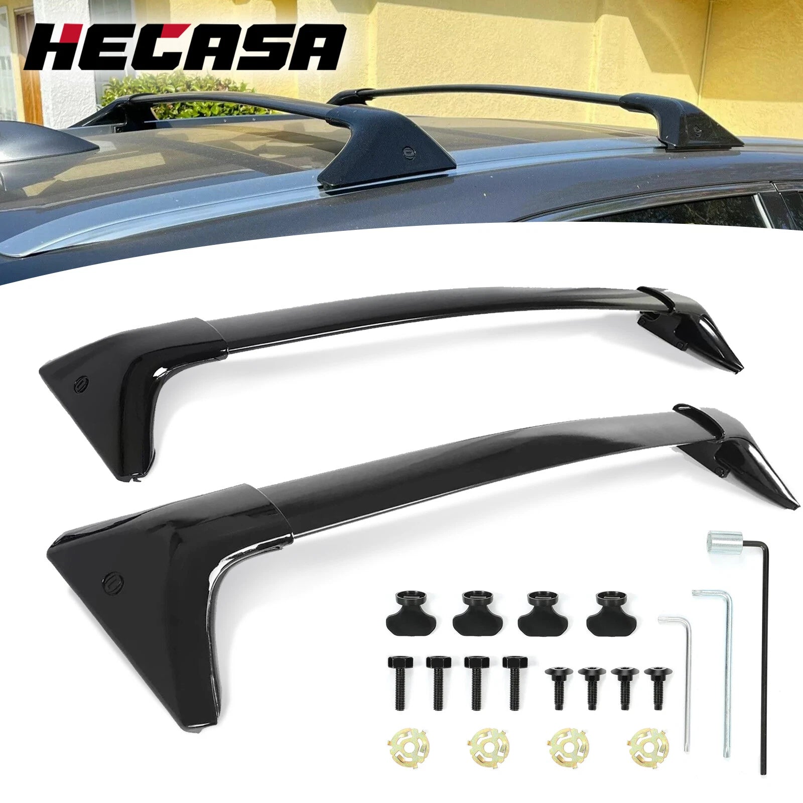 2X Roof Racks Carrier Rails for Lexus RX350 RX450H (2016–2022)