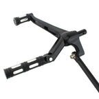 Black Driver Footrest Pedal Bracket Set for Harley Night Rod VRSC Special (07-17)