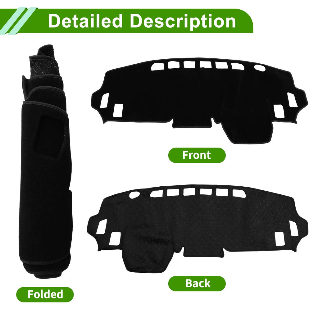 Dashboard Cover for Mitsubishi Delica Mini B34A B35A B37A B38A (Black Polyester)