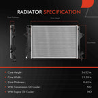 Aluminum Radiator for Hyundai Veloster (2019–2021) Kia Soul (2020–2022) 2.0L