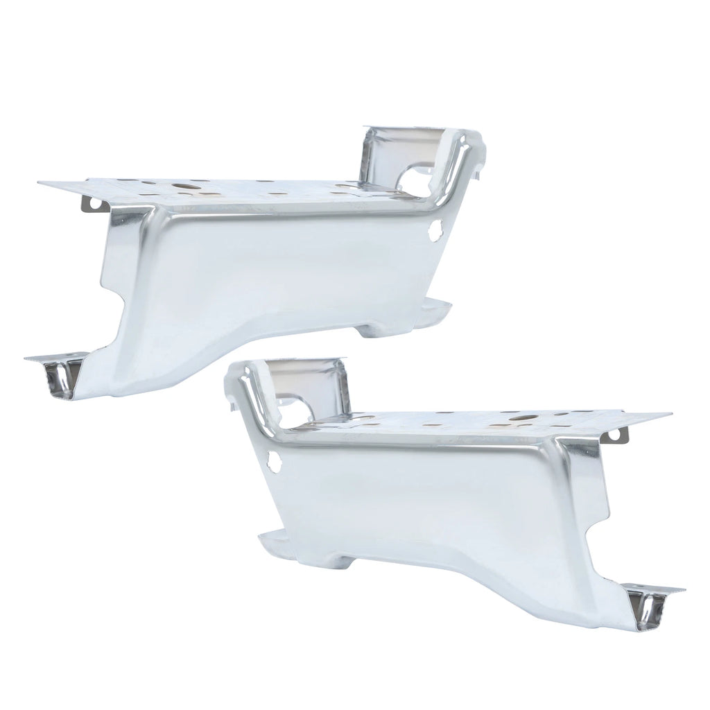 Set of 2 Rear Back Bumper End Caps for Ford F-250 (2023–2025) Chrome