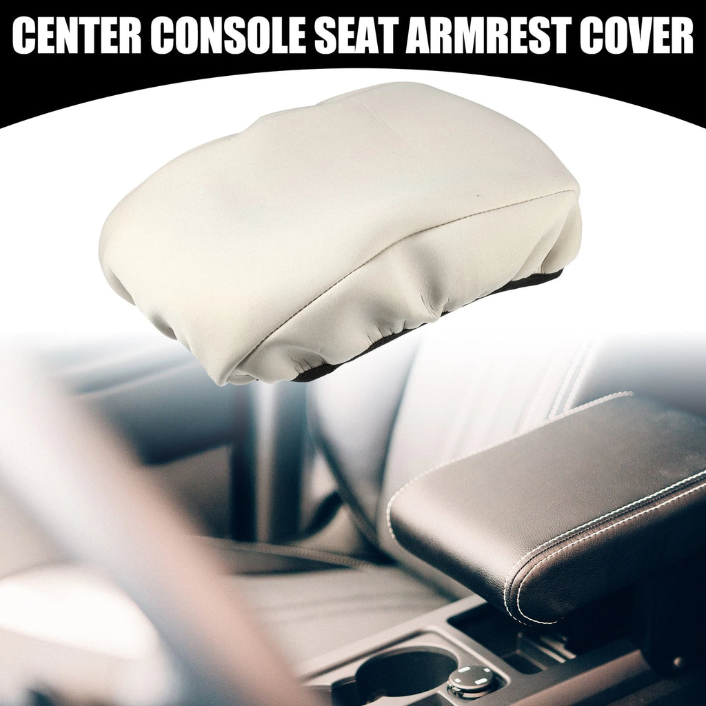 Center Console Seat Armrest Cover for Ford Fusion (2013–2019) Neoprene Beige
