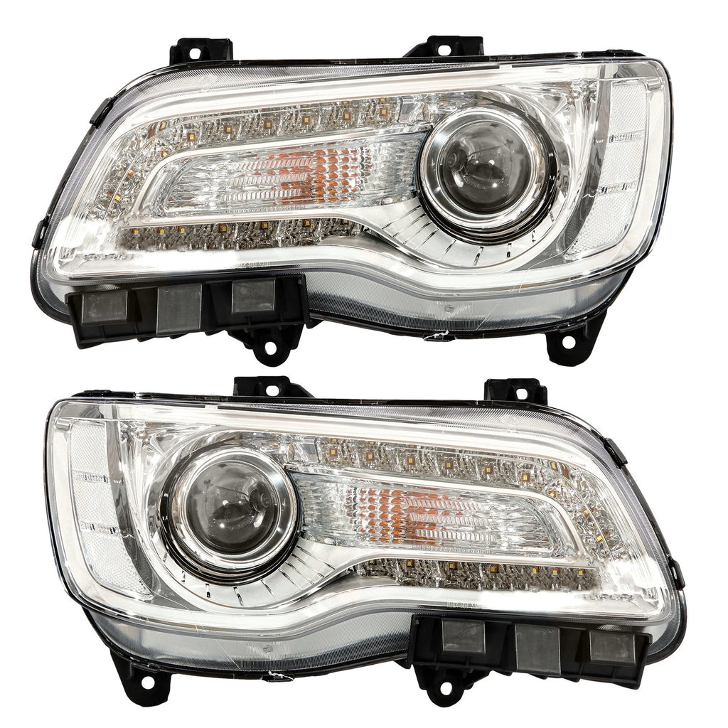 Halogen Headlights for Chrysler 300 (2018-2023) LH + RH Set