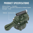 Hand Crank Siren Horn for Universal Use (Manual Operated)