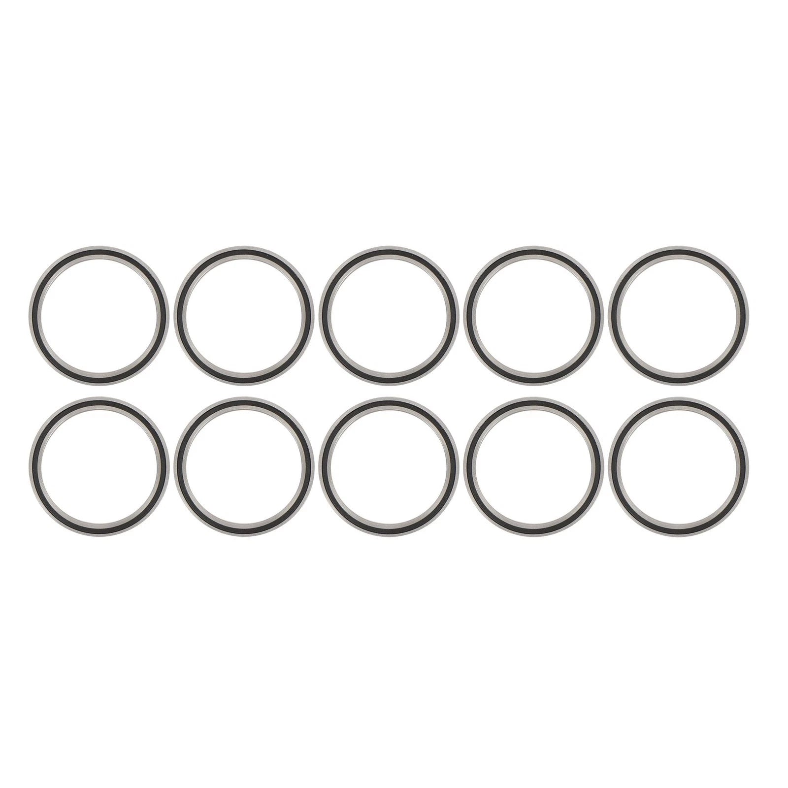 Set of 10 Rubber Seals for Deep Groove Ball Bearings (50×62×6mm)