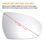 Right Side White Mirror Glass for Hyundai Tucson (2016–2021)