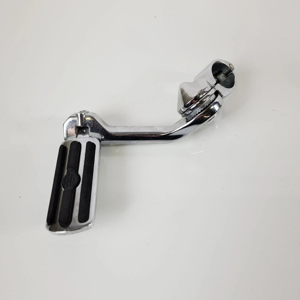 OEM Left Foot Peg & Mount for Harley-Davidson Touring Softail Chrome