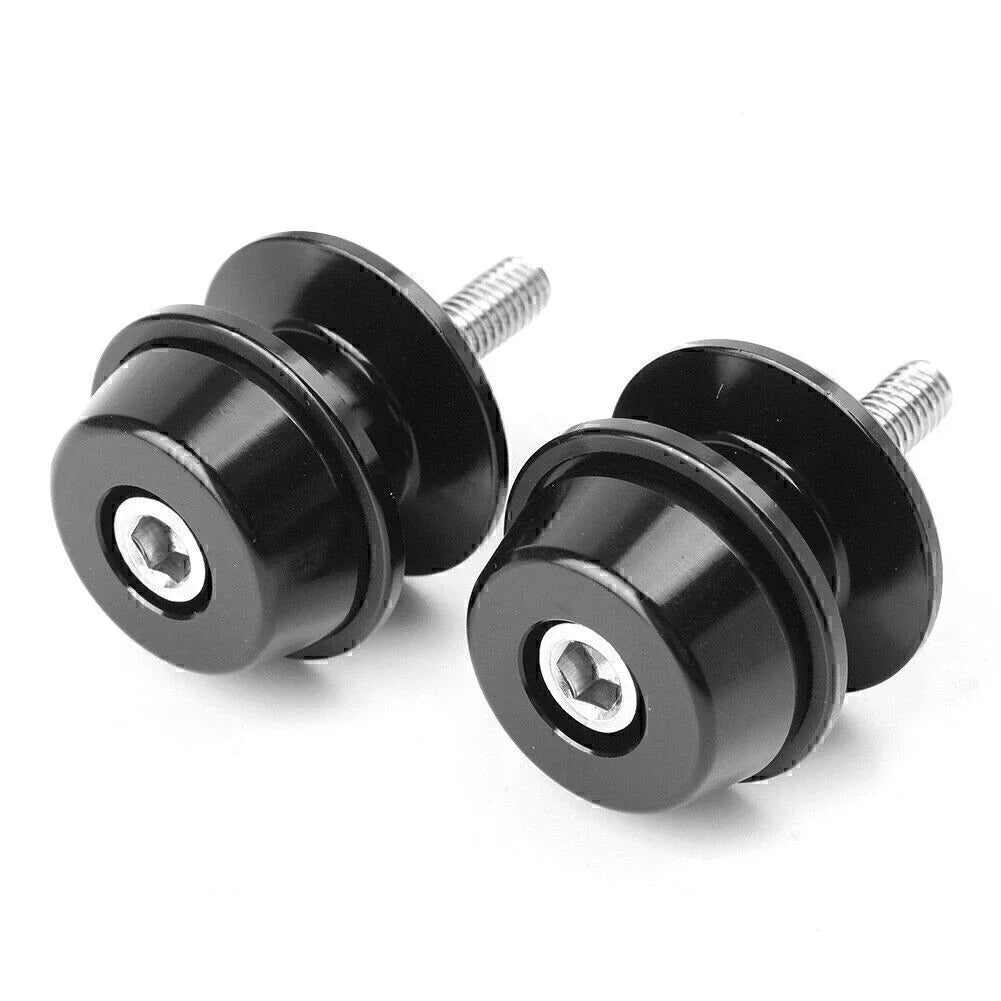 6mm Swingarm Spools for Suzuki GSXR750 600 (1992-2019) Black