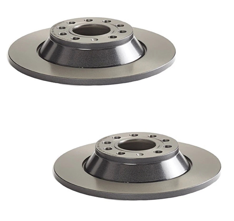 Brembo Rear Brake Kit with Low-Met Pads & Coated Disc Rotors for Audi A6 Quattro (302mm)