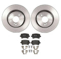 Brembo Rear Brake Kit with Low-Met Pads & 288mm Coated Disc Rotors for Audi A4 Quattro (1996–2001)