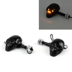 LED Skull Head Turn Signal Indicator for Motorcycle (12V)