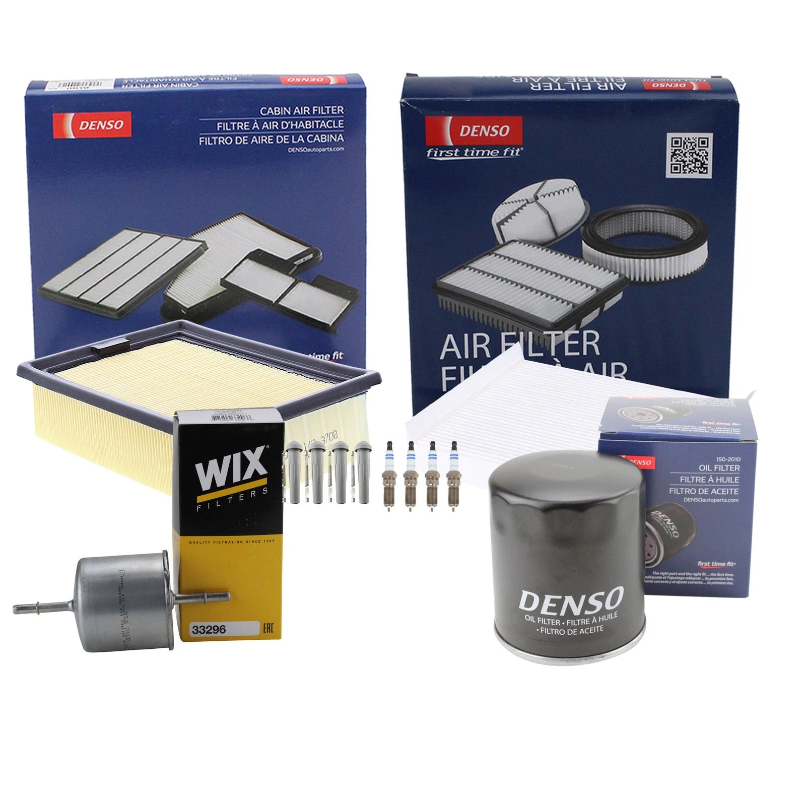 Denso Tune Up Kit & Bosch Spark Plugs for Ford Escape (2001–2012)