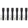 NGK 6 G-Power Platinum Spark Plugs & Denso Coil Boots for BMW E36 E46 325i Z3 (1998–2006)