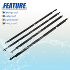 Set of 4 Window Seal Weatherstrip Trim for Toyota RAV4 (2009–2012)
