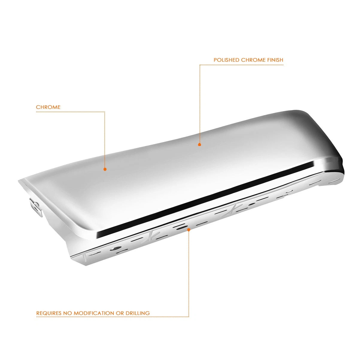 Factory Style Meshed Grille for Subaru Legacy (2013–2014) with Chrome Moulding