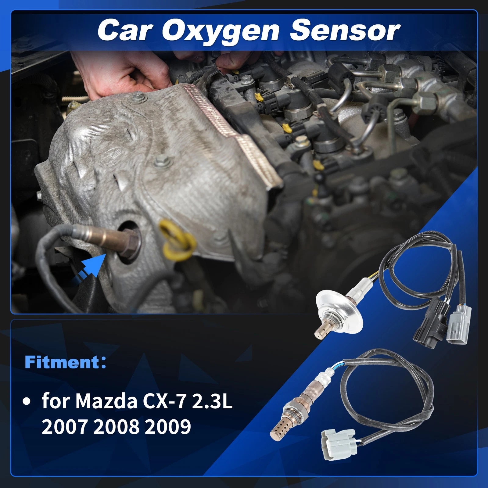 2X Oxygen Sensor for Mazda CX-7 2.3L (2007–2009) 2345012