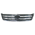 Replacement Chrome/Ready to Paint Plastic Grille w/Emblem Hole