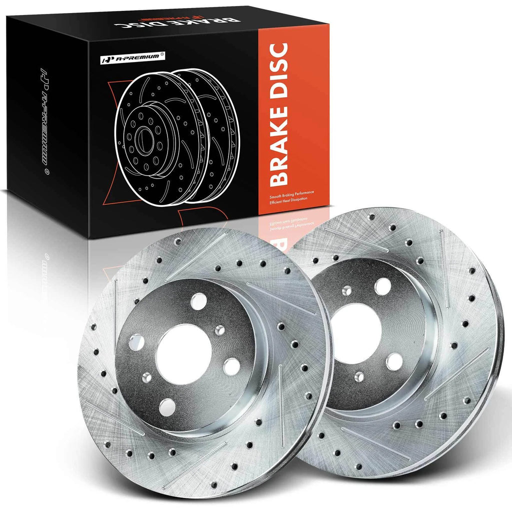 Front Drilled Brake Rotors for Toyota Corolla (1993–2002)