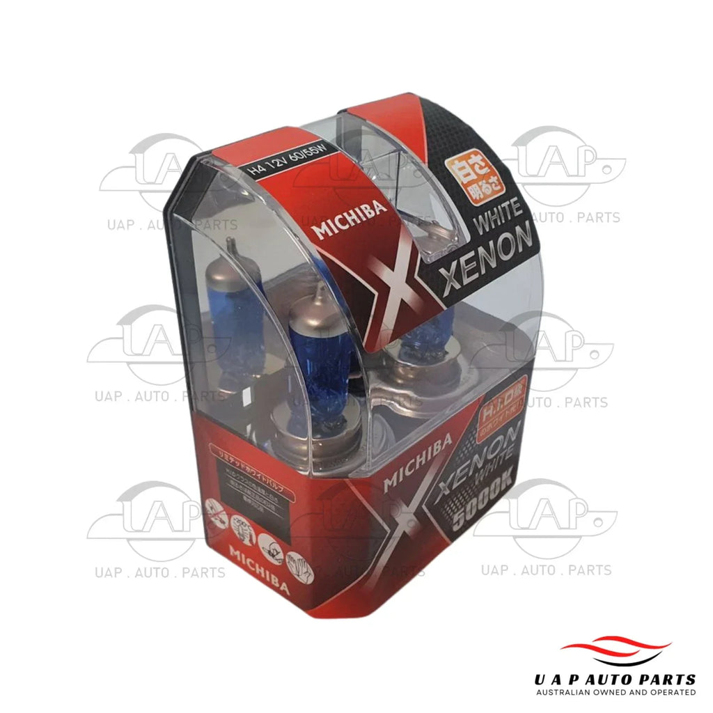 2pc H4 HID Xenon Headlight Bulb Kit for Michiba 5700K P43T 12V (2000–2020)