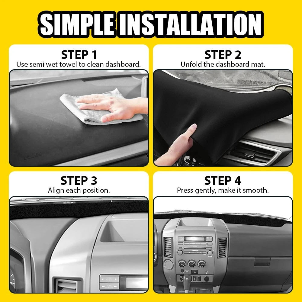 Anti-Glare Dashboard Cover for Nissan Titan (2004–2012)