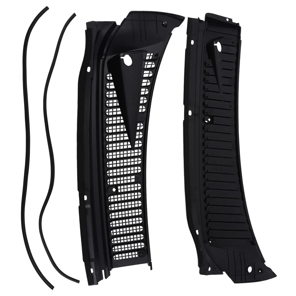 Set of 2 Windshield Wiper Vent Cowl Screen Cover Panels for Ford F250 (1999–2007)