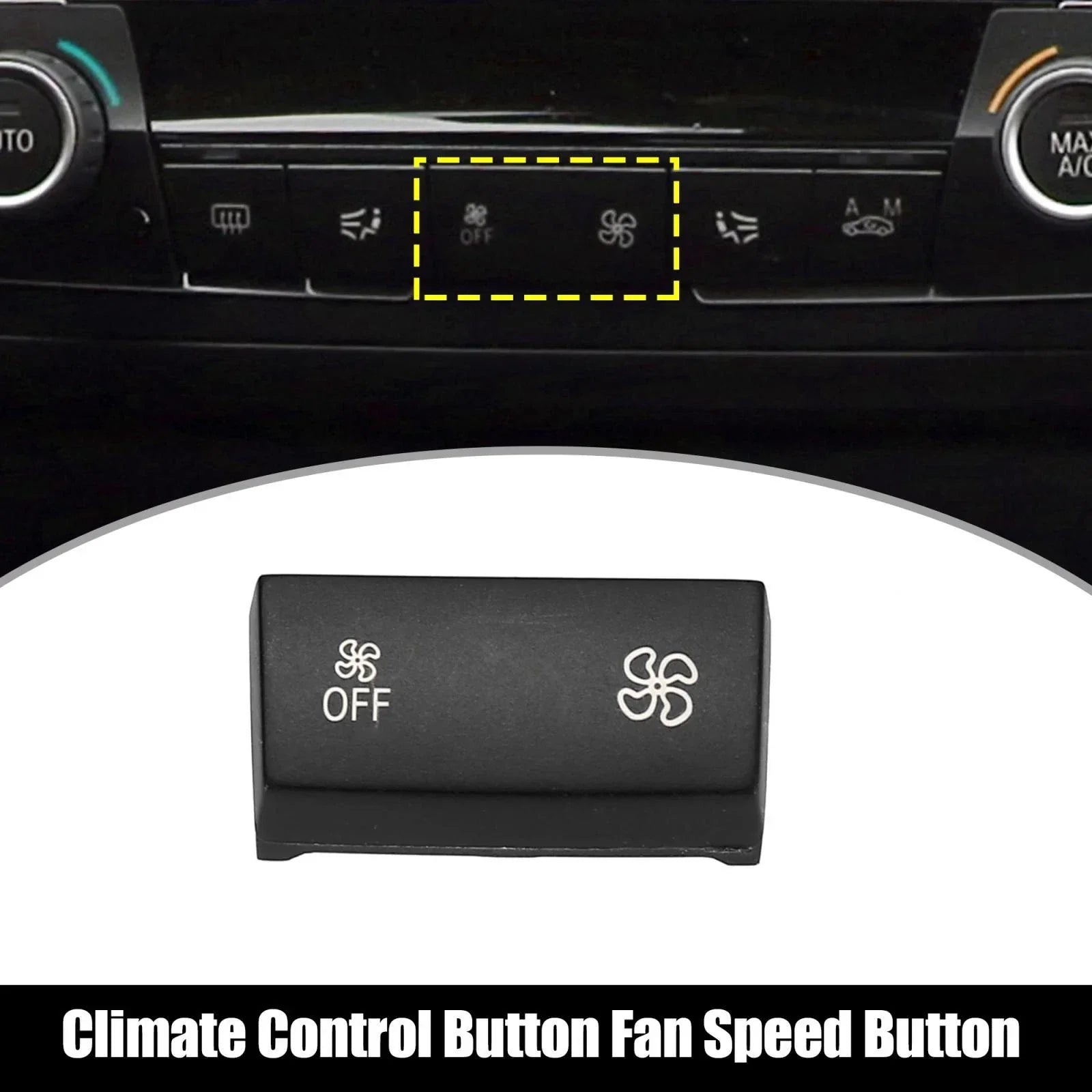 AC Climate Control Fan Speed Button for BMW 1/2/3/4 Series