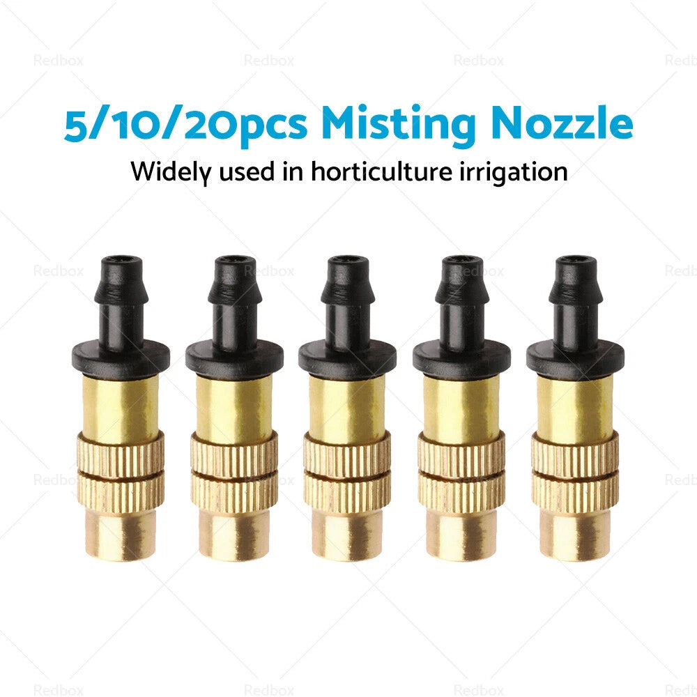 5x Brass Spray Misting Nozzle for Garden Irrigation