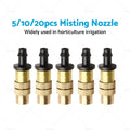 5x Brass Spray Misting Nozzle for Garden Irrigation