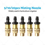 5x Brass Spray Misting Nozzle for Garden Irrigation