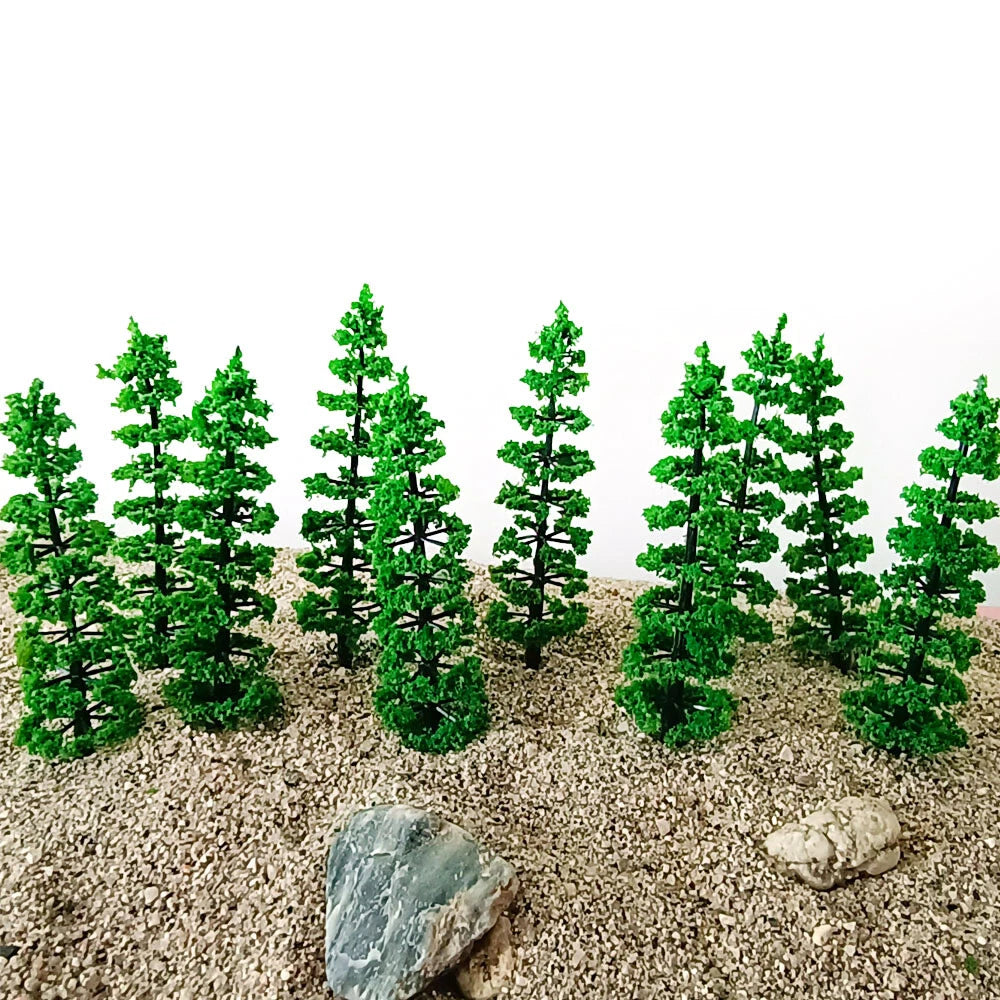 Set of 10 Model Trees for Landscape Scale Train Railway Scenery (N/A)