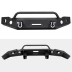 Front Bumper Steel for Chevy Silverado 1500 (2007-2013) w/Winch Plate, Light Hole