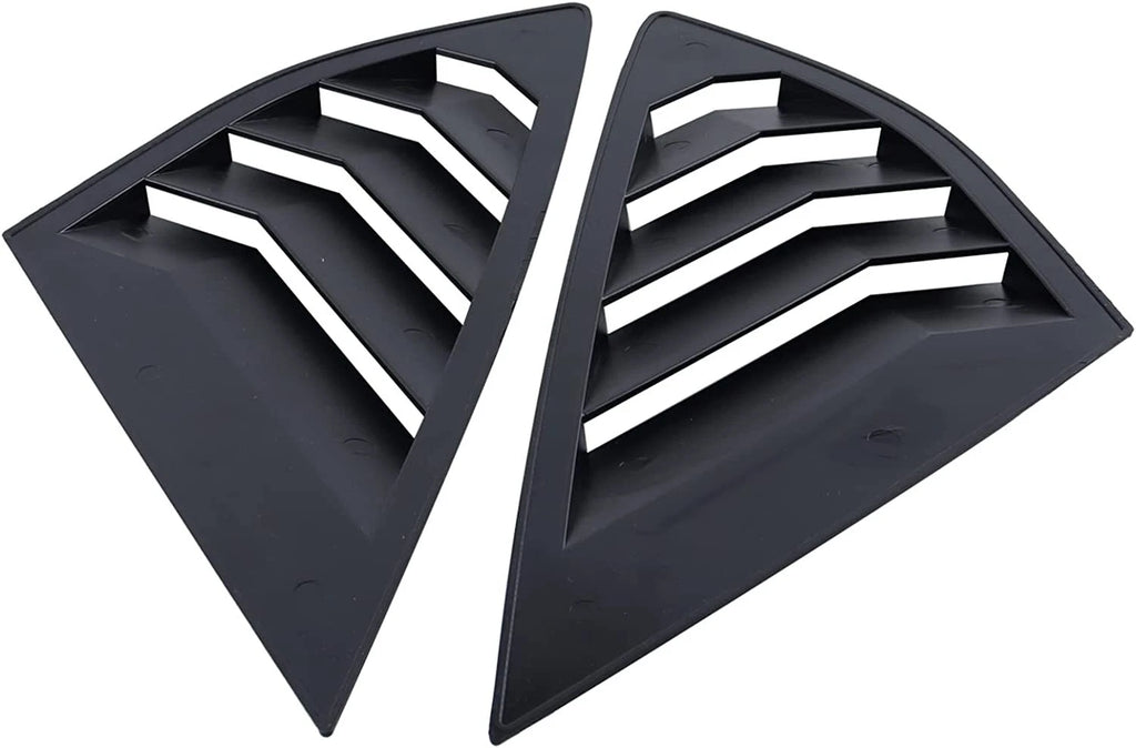 Gloss Black Rear Side Window Louver Shutter Cover for Ford Fusion Sedan (2013–2022)