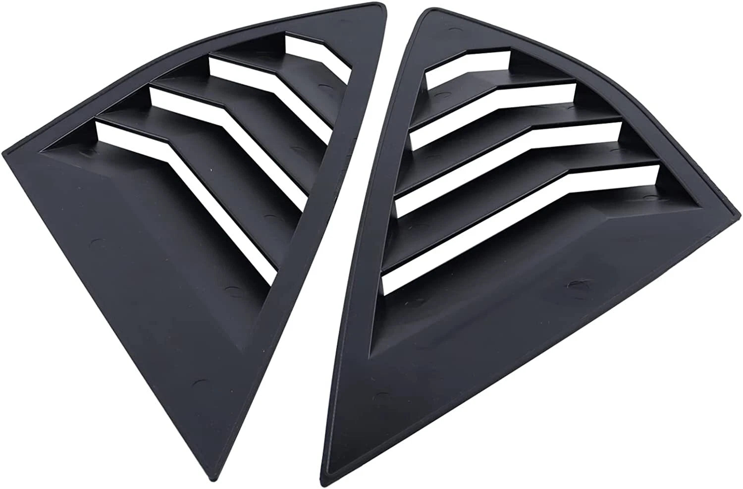 Gloss Black Rear Side Window Louver Shutter Cover for Ford Fusion Sedan (2013–2022)