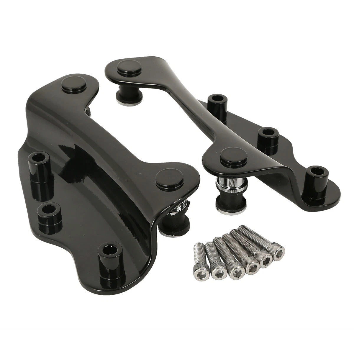 4X Black Docking Hardware Kits for Harley Touring FLHT FLHX FLHR FLTR (2009–2013)