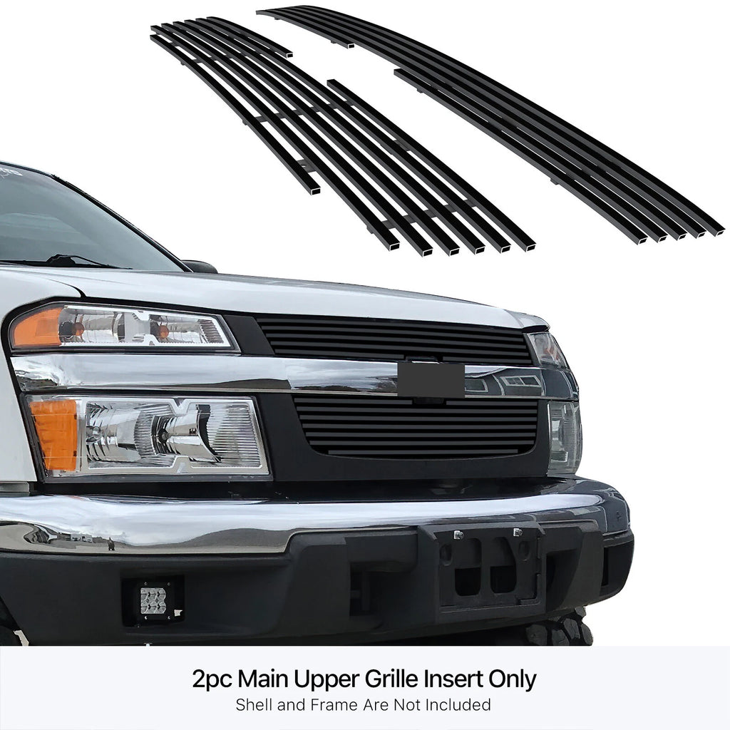 Black Stainless Steel Billet Grille Insert for Chevy Colorado (2004-2011)