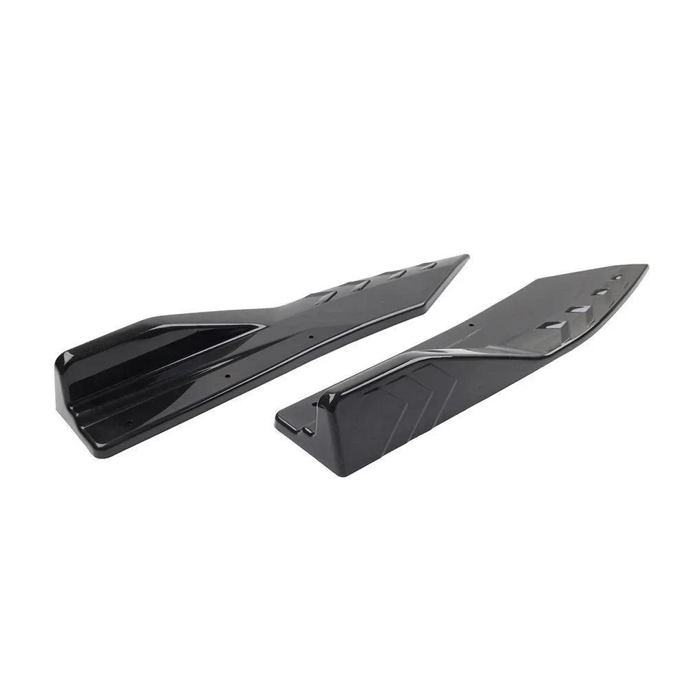 Blk Universal Rear Bumper Strip Lip Spoiler Diffuser Protector for Car