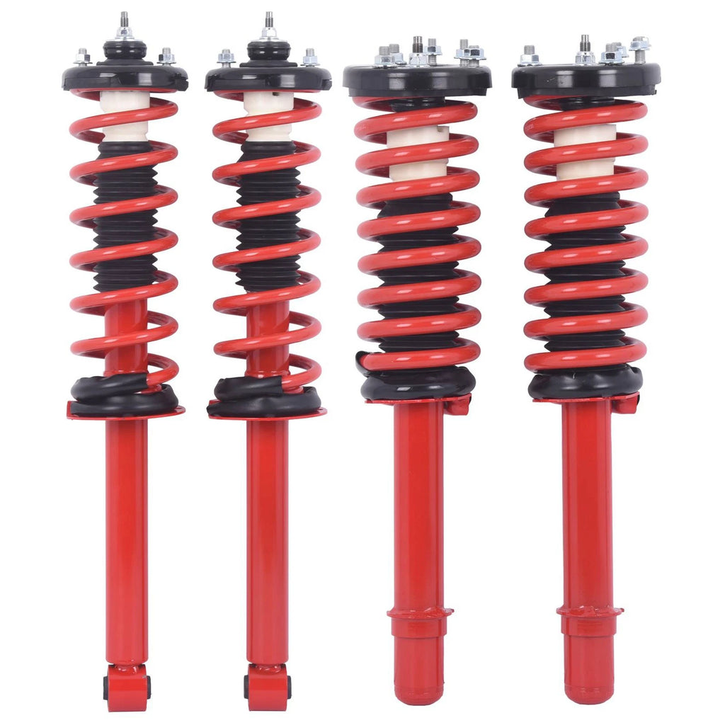 Front & Rear Struts Shock with Coil Spring Assembly for Honda Accord (2003-2007)