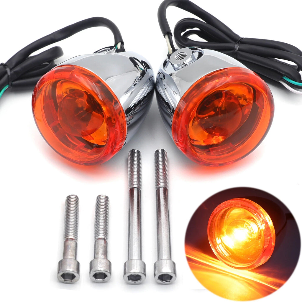 Amber Rear Turn Signal Light Indicator for Harley XL883 1200 (2014–2023)