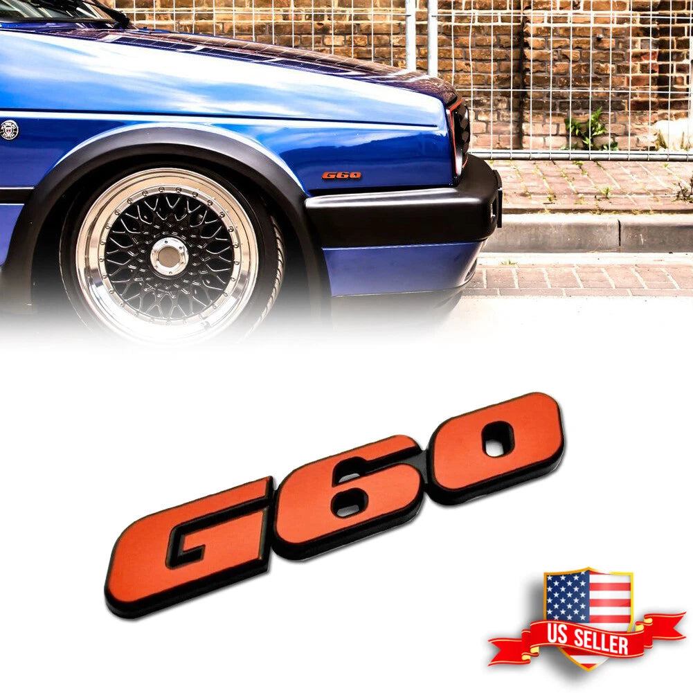G60 Emblem Badge Sticker for VW Jetta Golf Corrado (1985–1992)