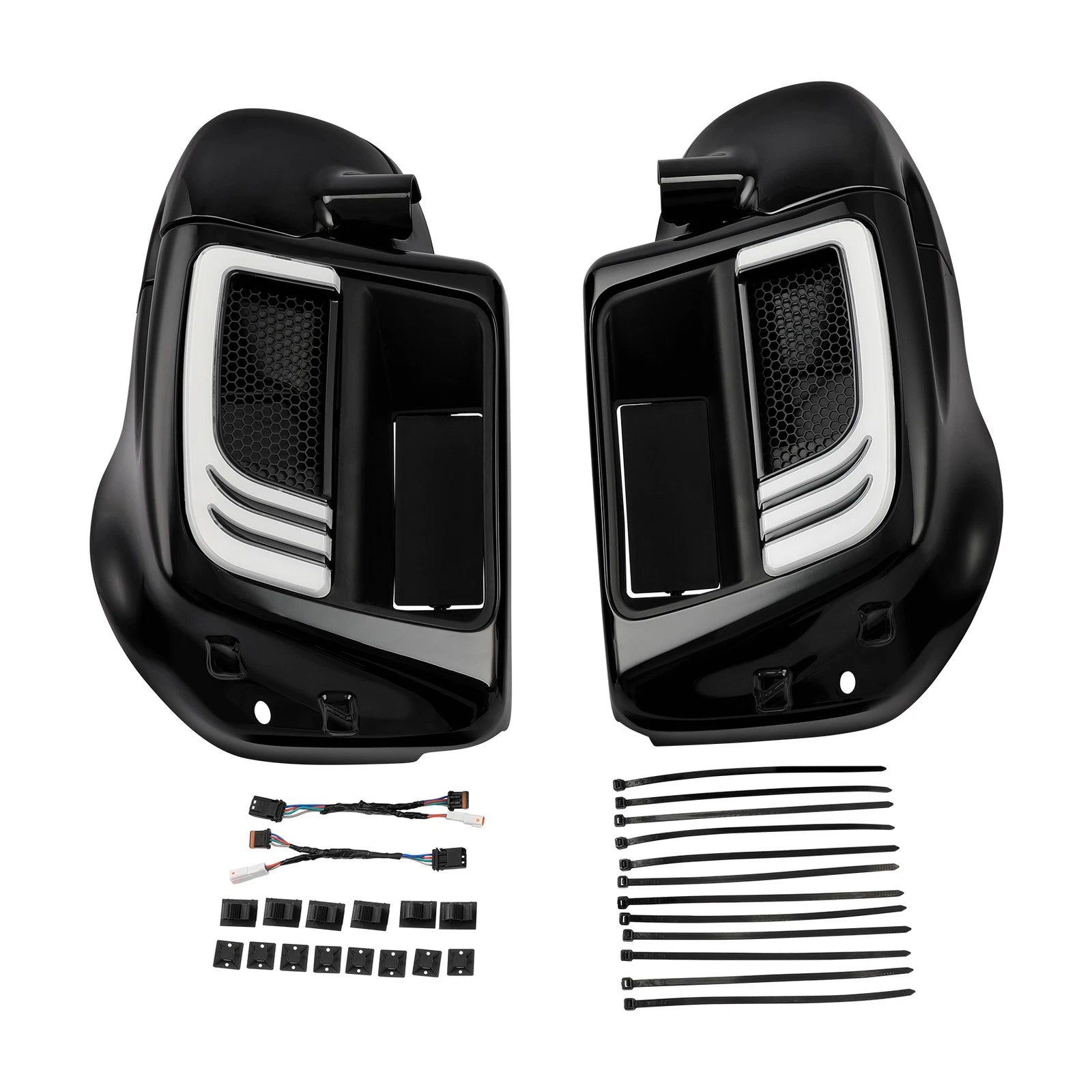 Lower Vented Fairing & Speaker Box Pod Signal Light for Harley Road Glide (2014–2024)