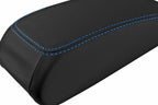 Leather Console Lid Pull Over Armrest Cover for Audi A3 (2015–2020) Blue Stitch