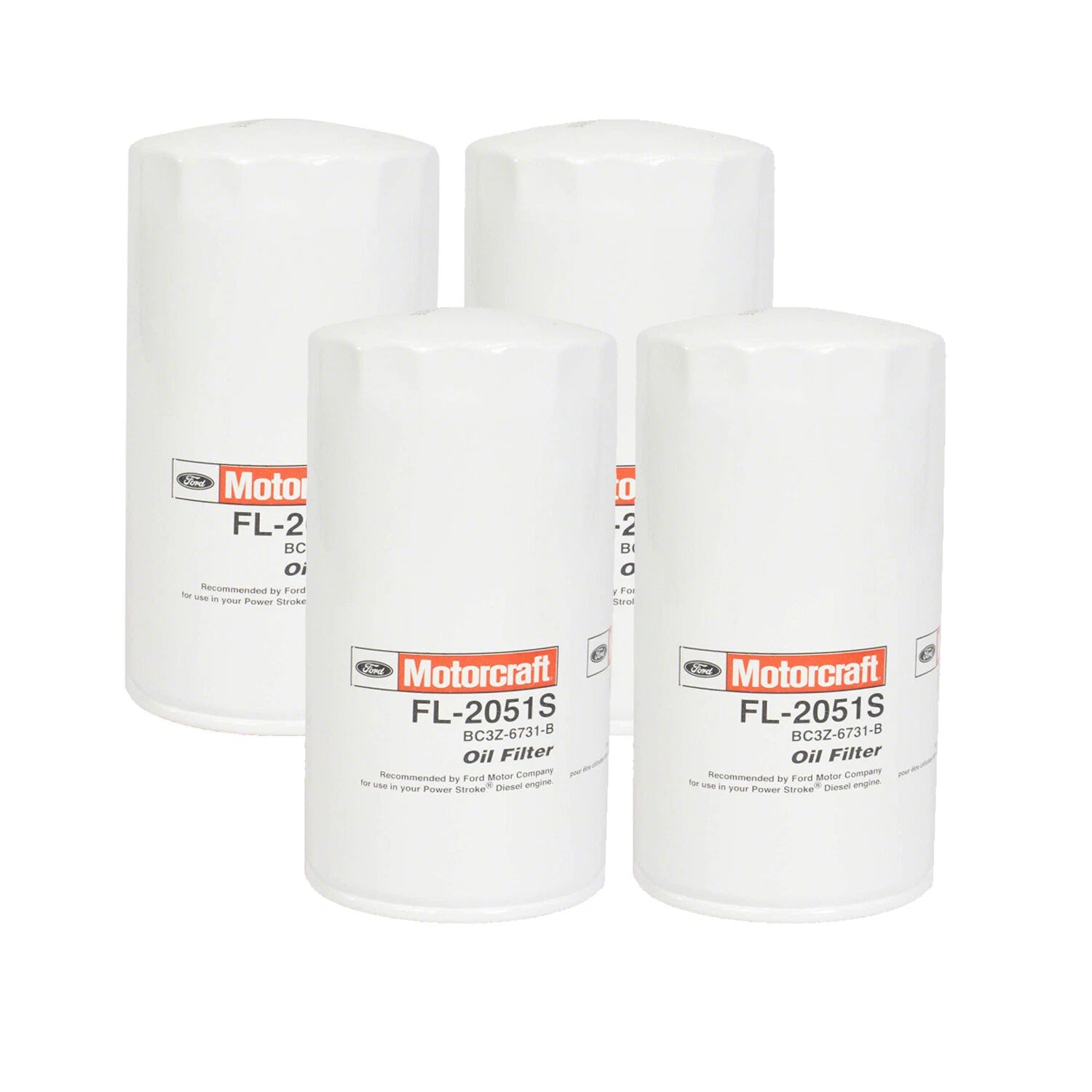 Set of 4 Engine Oil Filters for Ford F-250 F-350 Super Duty (OEM)