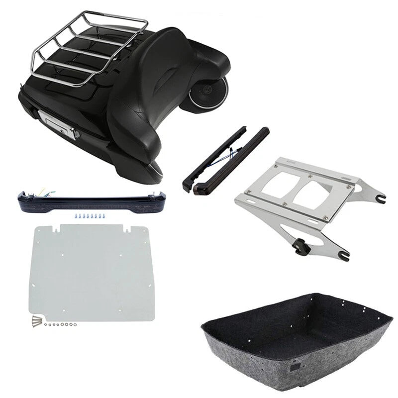 Trunk Luggage Pad Rack Light Speaker Mount for Harley Touring (2014–2026)